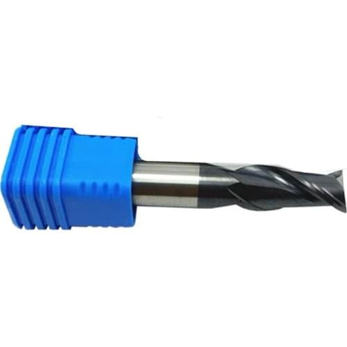 5Ps 55°2F Cemented Carbide End Mill 1.0mm-5.5mm Series CNC Metal Lathe Tool Keyway Tungsten Steel Milling Cutter