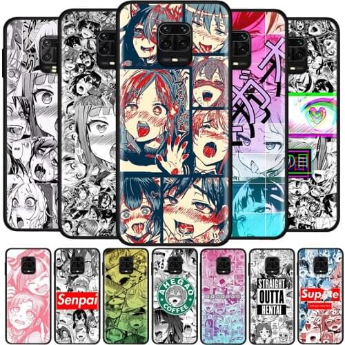Ahegao manga girl For Xiaomi Redmi Note10 10S 9T 9S 9 8T 8 7 6 5A 5 4 4X Prime Pro Max Soft Silicone Phone Case