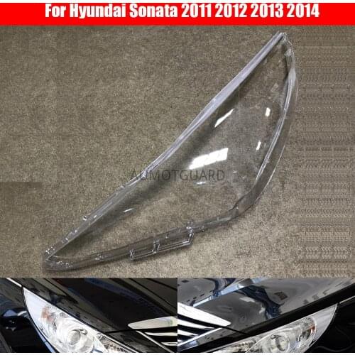 Car Headlight Lens For Hyundai Sonata 2011 2012 2013 2014 Headlamp Cover Replacement Auto Shell