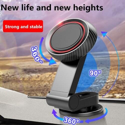 Car Phone Holder Universal Super Magnetic Phone Car Mount Mobile Cell Phone Stand New Rotatable 360 Folding Navigation Bracket