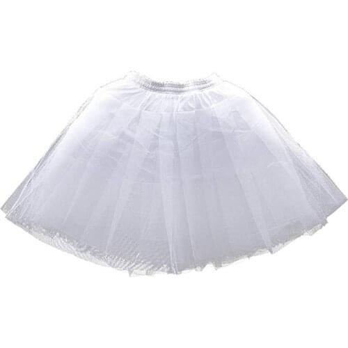 Girl’s Hoopless Petticoat Crinoline with 3 Layers Kids Flower Girl Underskirt