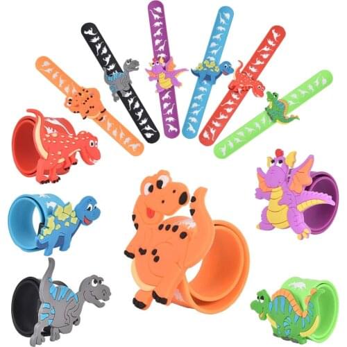 6pcs/lot Dinosaur party baby Gift toy Kids dinosaur ring Party e Birthday party favors for kids birthday dinosaur small gift