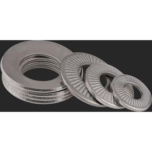 A2 Stainless Steel Disc Spring Serrated Lock Washer Conical Knurled Elastic Gasket M3 4 5 6 8 10 12 M16