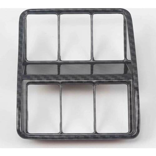 For Honda CRV CR V 2017 2018 2019 2020 2021 ABS Carbon Fiber Car Headlight Adjustment Switch Buttons Panel Decoration Cover Trim