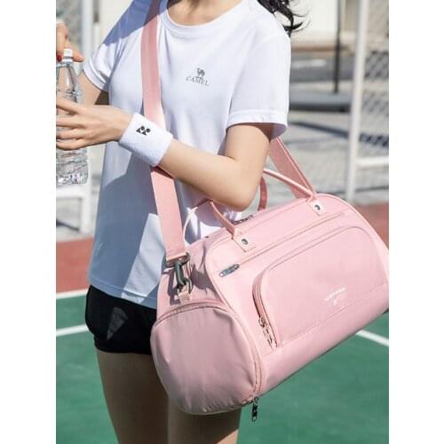 Travel Bag Womens Large Capacity Travel Lightweight Dry Wet Separation Portable One-Shoulder Swimming Training Yoga Fitness Bag