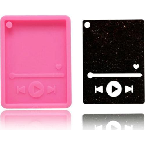 Player Molds Handmade Accessories Charms Silicone Mold Mp3 Shaped DIY Jewelry Making Pendant Cabochons Mould