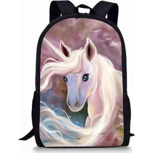 HaoYun Fashion Childrens Backpack Fantasy Unicorn Horse Pattern Toddler School Book Bag Cute Animal Womens Travel Backpack