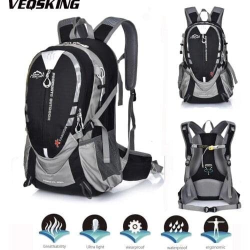 Wear-resisting Outdoor Sports Climbing Backpack,Waterproof Mens Camping Backpack,Unisex Breathable Travel Hiking Backpack