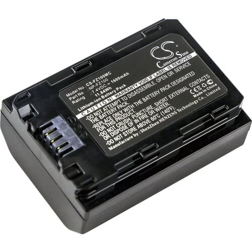 Cameron Sino Camera Replacement Li-ion Battery 1600mAh For NP-FZ100 Sony A7 Mark 3, A7R Mark Free Tools