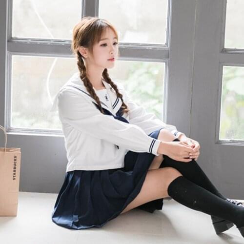British Korean Japanese school uniform Sets College Wind fashionable long sleeve Female Students Performing Uniforms