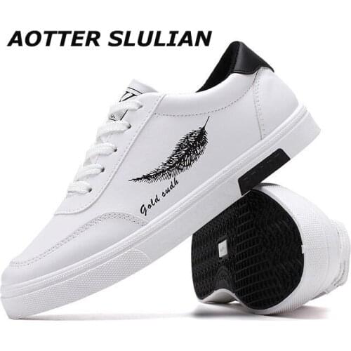 Fashion Men Sneakers Tide Shoes Black White Shoes Breathable Wild Casual Shoes Brand Designer Feather Male Outdoor Sports Shoes