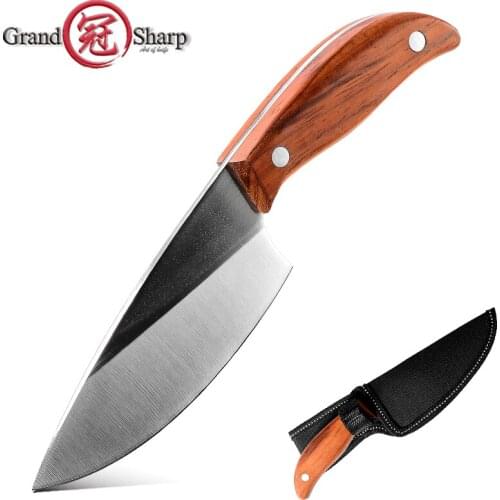 Utility Kitchen Knife Fixed Blade Knife Fruit Cutter Hunting Tactical Knife Outdoor EDC Tools Gyuto Fish Filleting Knives