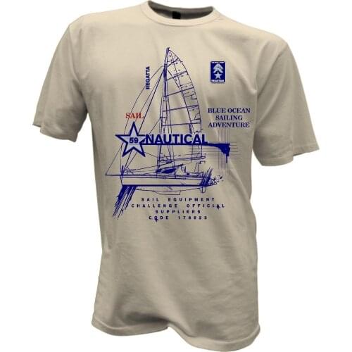 Sailing Segeln Sailboat Anchor Water Sports Holiday Sailing Club Nautical Boat 2020 New Fashion Round Neck Men Tees Neon T Shirt