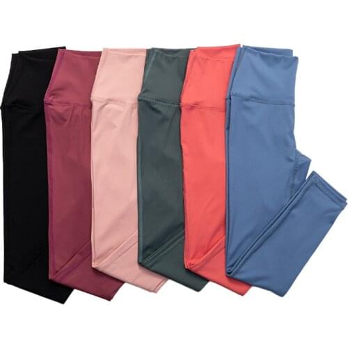 New 2021 Lulu Yoga Pants Women High Waist Elastic Quick-drying Booty Leggings Jogging Sport Leggings For Fitness Yoga Clothes