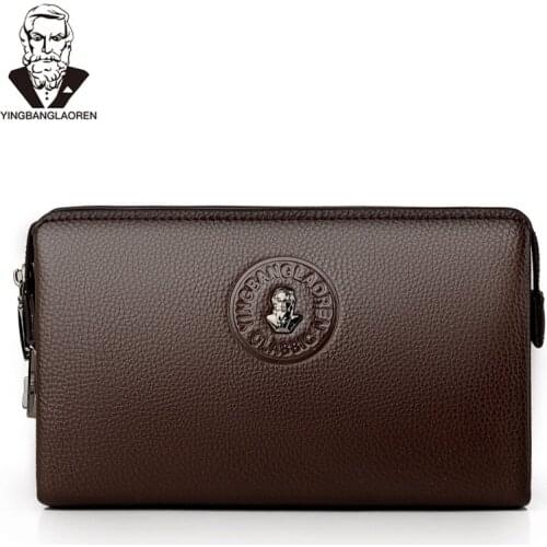 Pochettes mans Wallets Luxury big Multifunction clutch billeteras para hombre Male password ANTITHEFT phone Bag leather genuine