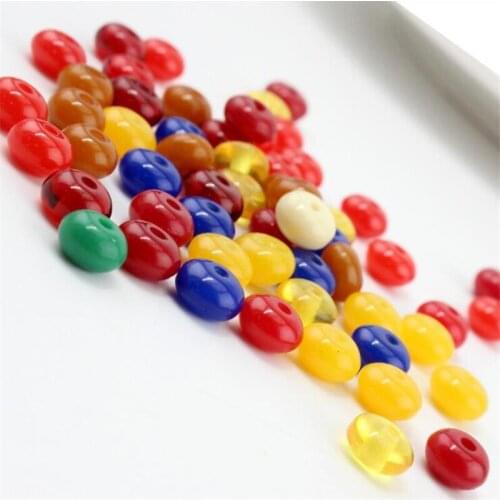 Resin synthetic ambers Loose Beads LanLi multicolor faceted expected Abacus bead spacers Loose Beads DIY bracelet necklace ear