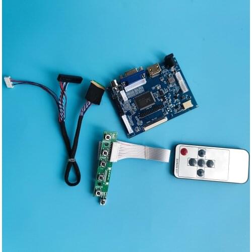 Kit Work for N101L6 1024x600 40pin panel VGA AV monitor driver display LED HDMI 2AV remote LCD Screen Controller Board