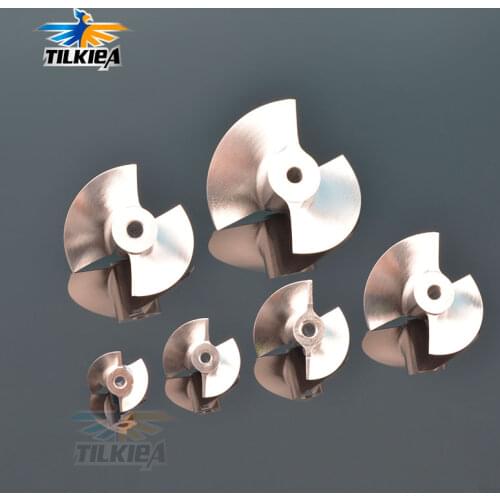 Rc Jet Boat CNC 17mm 22mm 28mm 36mm 40mm 50mm 70mm Propeller 2 Blades Prop Aluminum Alloy Screw For Rc Boat Thruster