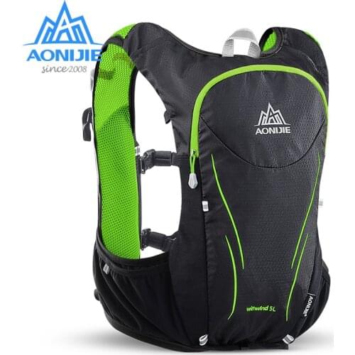AONIJIE 5L Hydration Backpack Bag Vest For C928 2L Water Bladder Hiking Running Marathon Race Trail Sports Outdoor Bags
