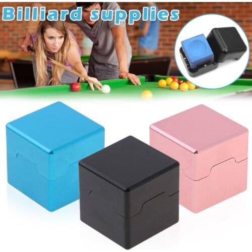Snooker Billiards Tip Cue Chalk Holder Aluminium Chalk Case Billar For Billiards Accesorios Billar Sola De Taco De Sinuca