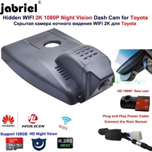 Hisilicon 2K Wifi Car Dvr Dash Cam Camera For Toyota CHR LE XLE fwd awd AX10 AX50 2016 2017 2018 2019 2020 2021 For Toyota IZOA