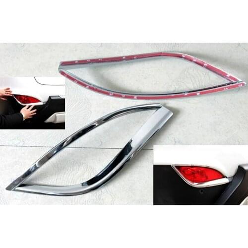 Abs chrome car rear fog lamp cover rear fog lights car styling, For Hyundai IX35 2009-2015 Car accessories