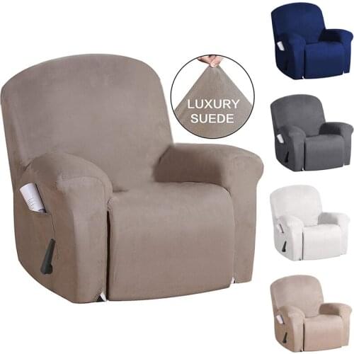Suede Recliner Sofa Chair Cover All-inclusive Couch Covers ElasticArmchair Slipcover Massage Sofa Cover Furniture Protector