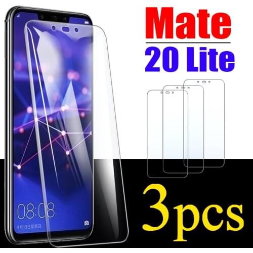 3 pcs For Huawei mate 20 lite protective glass huawai nova3i screen protector mate20lite P Smart Plus huawey huwai glas tremp