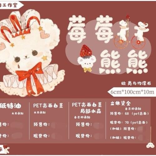 10 meter Washi Tape Roll Journal Exit Crystal PET