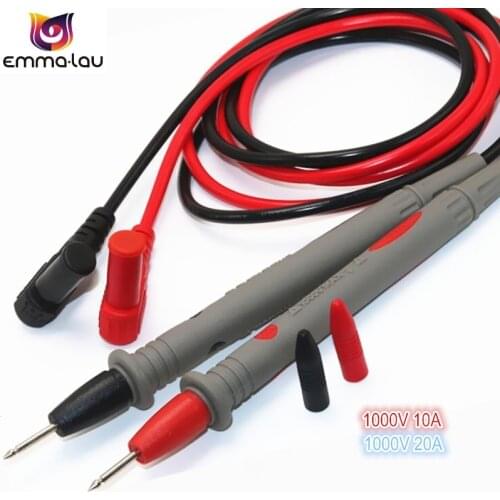 1000V Practical Multi Meter Test Pen Cable 110CM Universal Digital Multimeter Lead Probe Wire 10A / 20A Wholesale