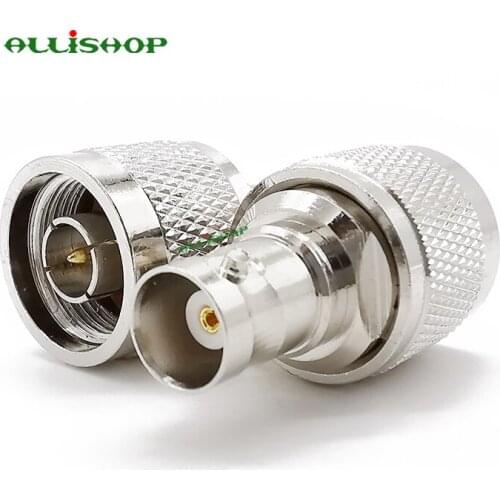 2Pcs N Male to BNC Female Connector Adapter N Type Plug to BNC Jack RF Coaxial Adapter Antenna Converter for Radio Walkie Talkie