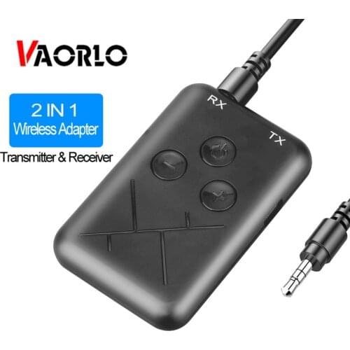 2 in 1 Wireless Bluetooth Transmitter Receiver 3.5mm Stereo Audio Music Adapter aux bluetooth adapter for Car and TV headphones