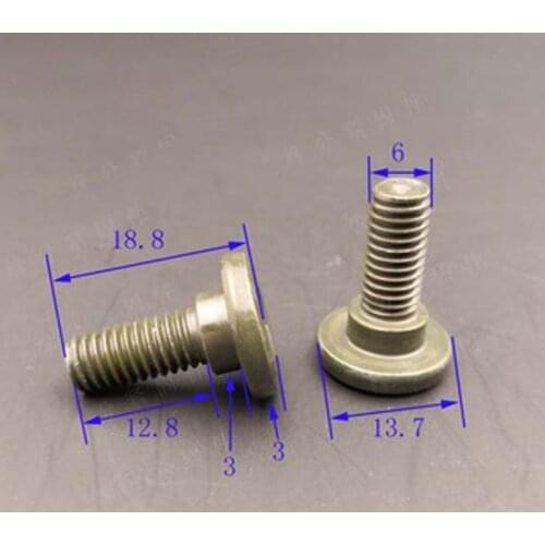 10PCS Hex socket Steps Screw Brake disc Bolt Three-layer chromium Plating Disc Screws M6