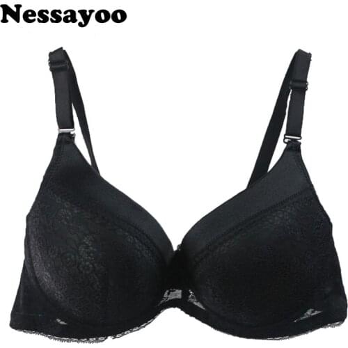 Large Size Bra,40/90 42/95 44/100 C D E cup,Back Closure no Padded Women Underwear Big Bras,Bow Push Up Sexy Lingerie Brassiere