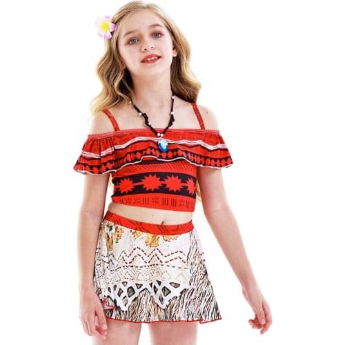 Girls Sea Theme Costume Bikini for Kids Princess Dress Clothes Costumes Baby Girl Party Dresses Cosplay Swimsuit Beach Cloth Set