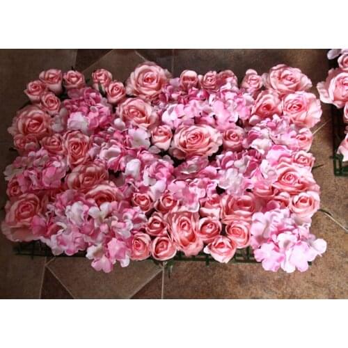 Wedding 8pcs/lot Artificial Rose with Hydrangea flower wall wedding background decor home decoration wedding flower wall 40*60cm