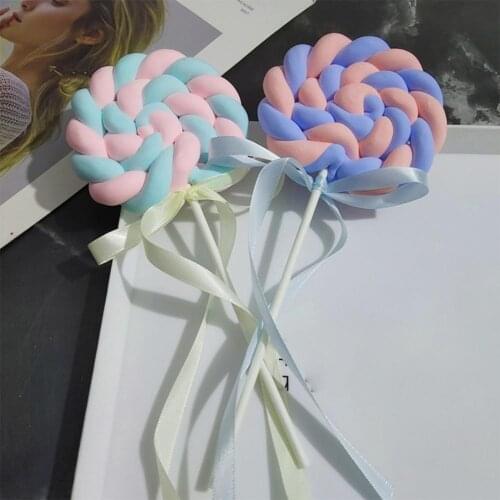 Creative Lollipop Cake Topper Happy Birthday Party Decor Kids Boy Girl Birthday Lollipop Cake Decor 1st Birthday Cupcake Toppers