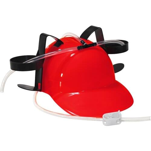 Lazy lounge Beer & Soda Guzzler Helmet & Drinking Hat Birthday Party Cool Unique Toy Handsfree Drink Toy Miner Hat