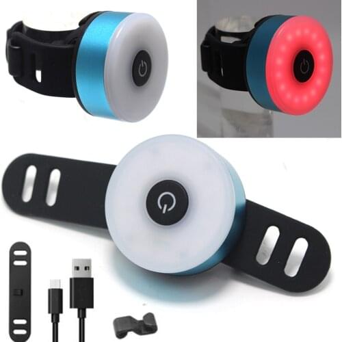 Mini LED Bicycle Tail Light Usb Chargeable Bike Rear Lights IPX5 Waterproof Safety Warning MTB Cycling Tail Light Accessories