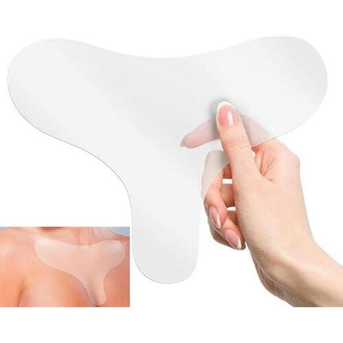 Reusable Anti Wrinkle Chest Pad Silicone Transparent Removal Patch Face Skin Care Anti Aging Breast Lifting Chest Patch Flesh