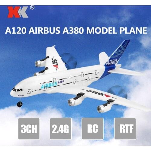 Wltoys Xk A120 Airbus A380 Model Plane 3ch Epp 2.4g Remote Control Airplane Fixed-wing Rtf Toy