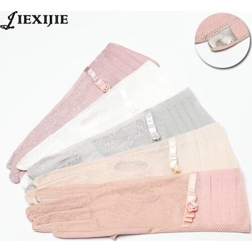 Fashion lace touch screen gloves Cover UV Sun protection Womens summer long section driving outdoor car riding cooling glove