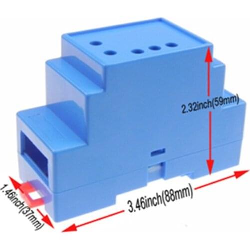 1pcs/lot hot sales plastic din rail electronics box wall mounting abs plastic power supply control enclosure box 37*88*59mm