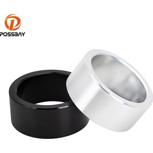 POSSBAY 4 Pcs/set 2.25"-2.5" ATV Shock Absorber Lift Spacers Kit Black Aluminum for Honda Rancher 230 250 300 350 400 420 Rincon