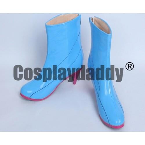 Pocket Monsters Go Blanche Team Mystic Team Leader Halloween Cosplay Boots Shoes S008
