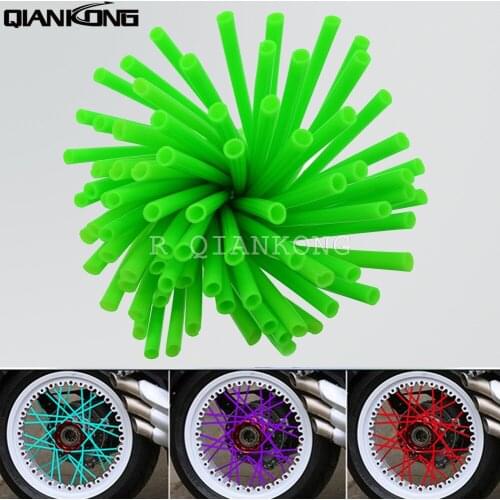 72 pcs Motorcycle Spoke Shrouds Skins Covers For Yamaha WR250R WR250X SEROW225 SEROW250 TTR125 TTR125LW TTR125E TTR250 BNW