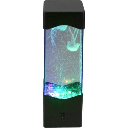 LED Lights Jellyfish Water Ball Aquarium Tank Lamp Relax Bedside Mood Light for Home Decoration Magic Lamp Gift Drop ship
