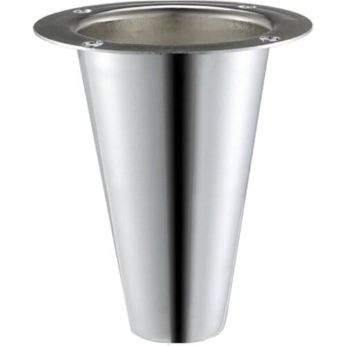 Pack of 4pcs) Furniture Stand Frames Legs Iron finish Cabinet Table Sofa Bed Hinge Feet Chrome H=85