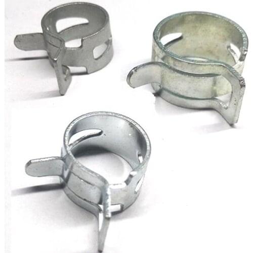 Free Shipping 25mm 26mm 27mm 28mm Zinc plating Oil Water Pipe Air Tube Clamp Fuel Line Vacuum Hose Spring Band Clip Fastener