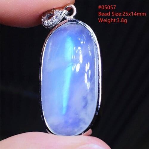 Top Quality Natural Moonstone Blue Light Stone Gemstone Women Pendant Water Drop Oval Rectangle Crystal Healing AAAAA